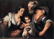 Bernardo Strozzi Prophet Elijah and the Widow of Sarepta oil painting picture wholesale